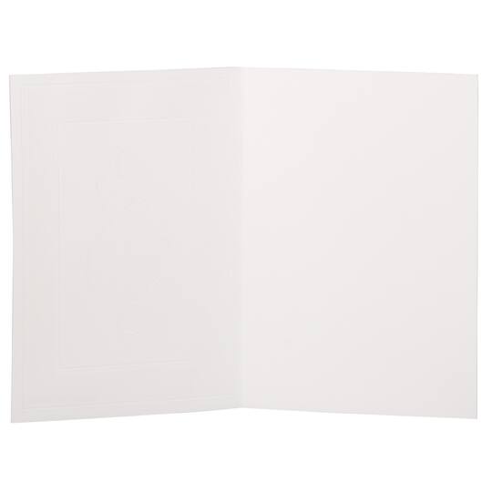 JAM Paper Thank You Card Set with Silver Border
